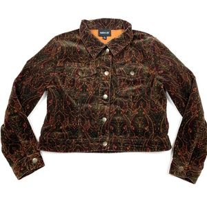 Metrostyle Retro Vintage Style Corduroy Jacket